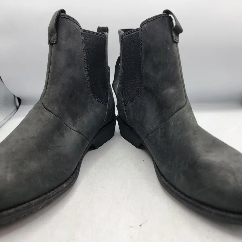 Teva Ellery Chelsea Womens 8.5 Black Waterproof Pull On Boots Casual 1111772